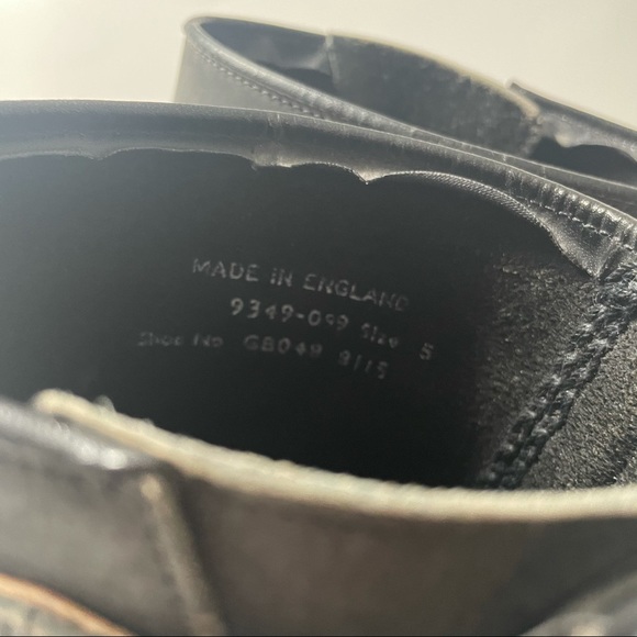 Rare Vintage Dr. Martens Motorcycle Boots Buckles Made in England 5 Black - Picture 13 of 15